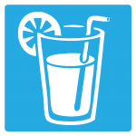 A logo representing a cup of fresh Lemonade